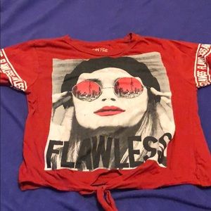 a red style chic shirt